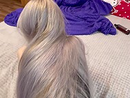 Cute Russian coed LapkaLu moans loud when taking a thick dick up her tight ass 4