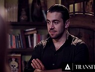 Dante Colle worships tight asshole of his trans stepsister Gracie Jane and her shemale bestie 5