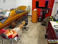 Carmela Clutch clenches thighs as car mechanic offers a tempting discount for a deep drilling 5