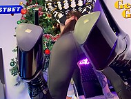 Russian wench with luscious lips Gera Geyn delivers deepthroating delights for a memorable holiday gift 9