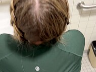 Jess Cromwell, the exquisite blonde, gets a wild romp in a public campsite bathroom 9