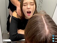 Bonnie Blaze got a surprise in the stuck elevator when her neighbor suddenly turned excited 5