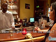 Curvy Dutch MILF takes loads of cum on her face and body during extreme blowbang 11