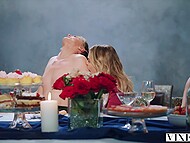 Kira Noir joins the hottest orgy captured on film with Tori Black, Vicki Chase, and Mia Malkova 6