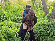 AnastasiaWetDreams obeys her perverted boyfriend in the woods 11