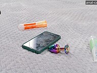 Maya Piko moans during her sizzling anal climax when sticking a plug into the ass 6