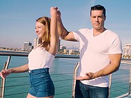 Ramon Nomar and Sandra Wellness explored a forbidden pleasure on a public beach 5