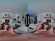 Scarlett Alexis luxuriates in Kyle Mason's grasp of her breasts before taking control of their passion with a ride on his fat dick 6