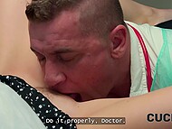 Pervy gynecologist Steve Q and kinky patient Nela Decker make love perfectly 6