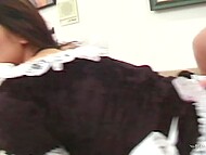 Explicit anal intercourse involving a lean and captivating maid and her boss 4