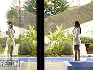 Brown-haired beauty Susy Gala pleases a stranger man with her mouth and MILF vagina 5