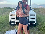 Latina couple, Miss Korinne and Teddy Tarantino, went to the fields to have a fuck 5