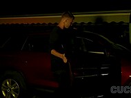 Czech couple of happy cuckolds enjoys the other kinky threesome on the marital bed  4