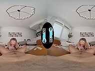 Slutty stripper Chloe Temple fondles client's dick in his cozy abode 10