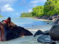 On a secluded shore, hot couple PossiblyNeighbours were caught making love 11