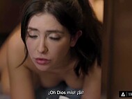 Steamy workplace encounter of fit tranny Khloe Kay and big-assed chick Jane Wilde 7