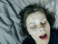 Хайют и её грязная подборка сцен с обильным количеством спермы на лице и во рту 6