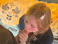 The guy received unexpected pleasure during No Nut November from schoolgirl Yuiwoo 8