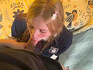 The guy received unexpected pleasure during No Nut November from schoolgirl Yuiwoo 9