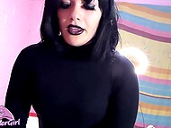 My kinky Goth sister Sweet Darling savoring a scintillating screw from me 11