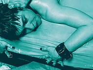 Short-haired German whore is getting dominated by seven man in a gangbang 4