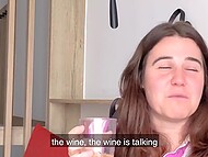 Teen chick Verashia bares her cute white pussy for her black stepbrother 6