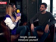 Celina Davis unleashes her inner harlot for a German stud, marveling at his monstrous wiener in a steamy casting scene 5