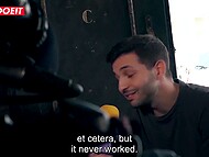 Celina Davis unleashes her inner harlot for a German stud, marveling at his monstrous wiener in a steamy casting scene 6