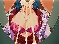 Buxom hentai babe in lingerie enjoys hardcore anal fucking 5