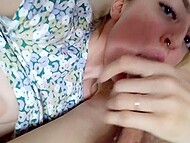 In the morning kissallisse accidentally sucked her stepbrother's erection while in pajamas 11