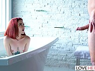 Lola Fae's seductive toes attract Bill Bailey's admiration 5