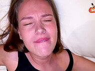 In the sultriness of the moment, ImMayBee having sex with her lover's friend while he is in the shower 6