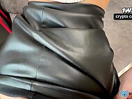 SweetHerry's sexy leather skirt leads me to ultimate pleasure 9