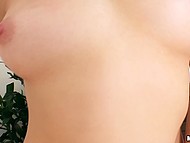 Anal sex shows how happy the brunette is when her boyfriend returns home from a work trip 4