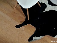 Older boy appreciates new stepdaughter's oral skills as she gives him a hot blowjob 4