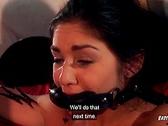 BDSM porn video of two cool besties reaching orgasms with submission and humiliation 4