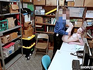 Instantly guy starts sex with shoplifter as she gets naked in front of him and doesn't resist 4