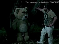 Sexy heroines of various films participate in Hunger Games porn parody and show off naked tits 5