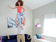 Small stature is chocolate's main weapon because big dick looks even greater in the tiny mouth 5