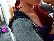 Chick isn't selfish and thinks about friend's pleasure so she invites her bestie to the hotel room for sex 4