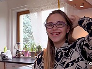 Nerdy girl doesn't have a boyfriend, but she happily shows how to bring herself to orgasm 6