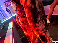 Night club environment is perfect for the dissolute bitches to have fun and sex with guys 11