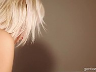 Well-built fellow makes love with adorable blond girlfriend in cowgirl and other amazing poses 7