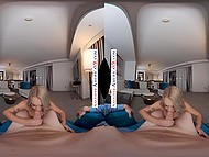 Bouncing hooters don't allow man to get distracted from banging pussy in VR video 5
