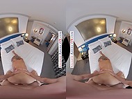 Bouncing hooters don't allow man to get distracted from banging pussy in VR video 8