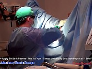 Ebony patient with red hair has her cunny touched by gynecologist who captures process on hidden cam 7