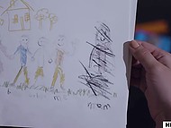 Helpless Latina sitter Alina Lopez dragged into kinky affair with her perverted mature client 4