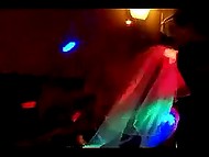 Girls at strip club party quickly get excited when dancer plays dirty games with the slutty bride 5