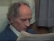 Old man saw man putting hand in celebrity's panties and jerked off to the sight of masturbation 6