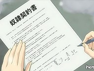 After tasting sperm of boy she saved, innocent babe became the lecher in hentai porn 8